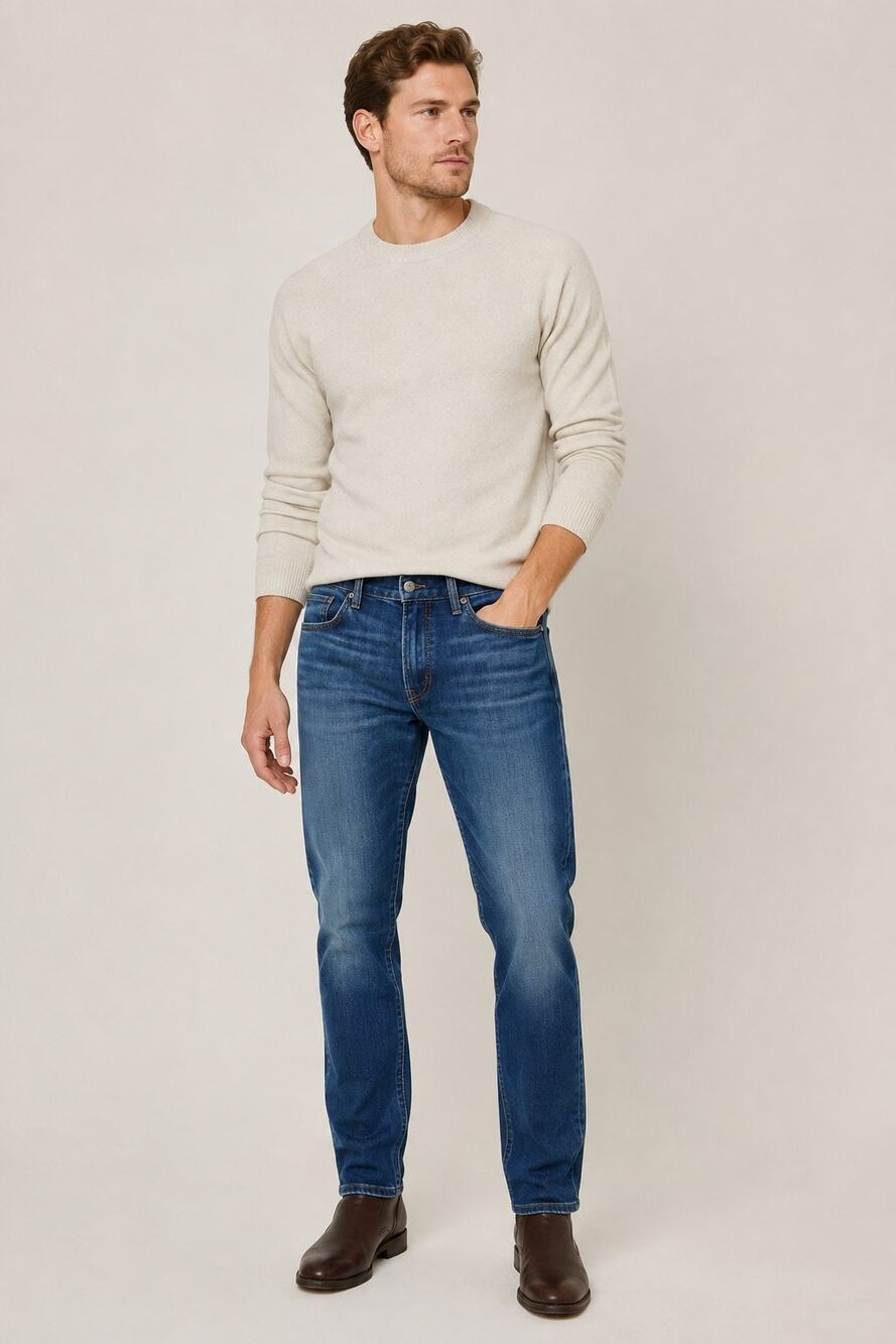 Banana Republic Traveler Jeans Mens 33x32 Slim Fit Stretch Medium Wash